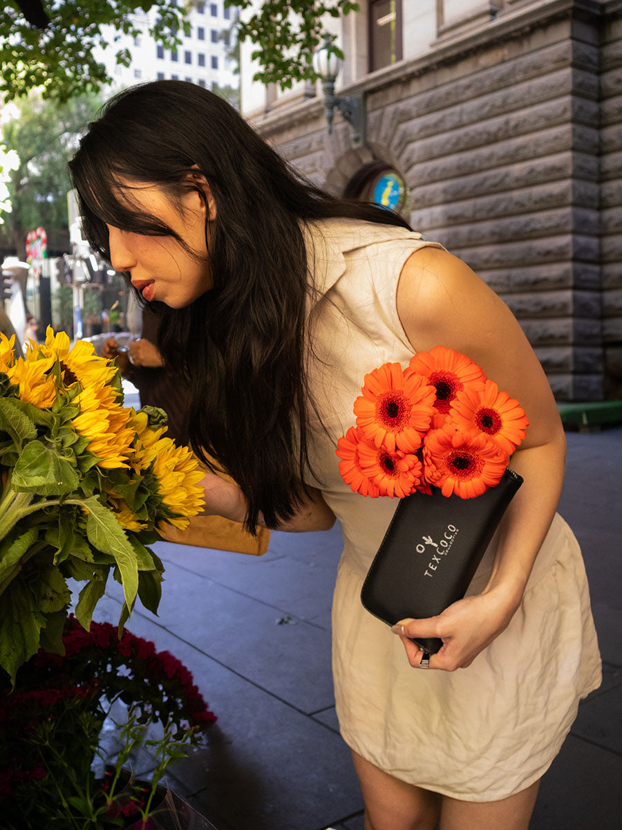 Cactus Leather Manita Hand Held Wallet For Women | Texcoco Collective