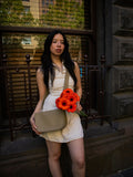 Cactus Leather 'Leon' Cross Body Bag - Beige | Texcoco Collective