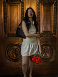 'Belleza' Cactus Leather Shoulder Bag - Black | Texcoco Collective