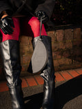 'Media Luna' Cactus Leather Clutch - Black | Texcoco Collective