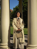 'Belleza' Cactus Leather Shoulder Bag - Beige | Texcoco Collective