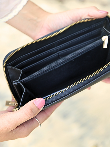 Cactus Leather Manita Hand Held Wallet For Women | Texcoco Collective